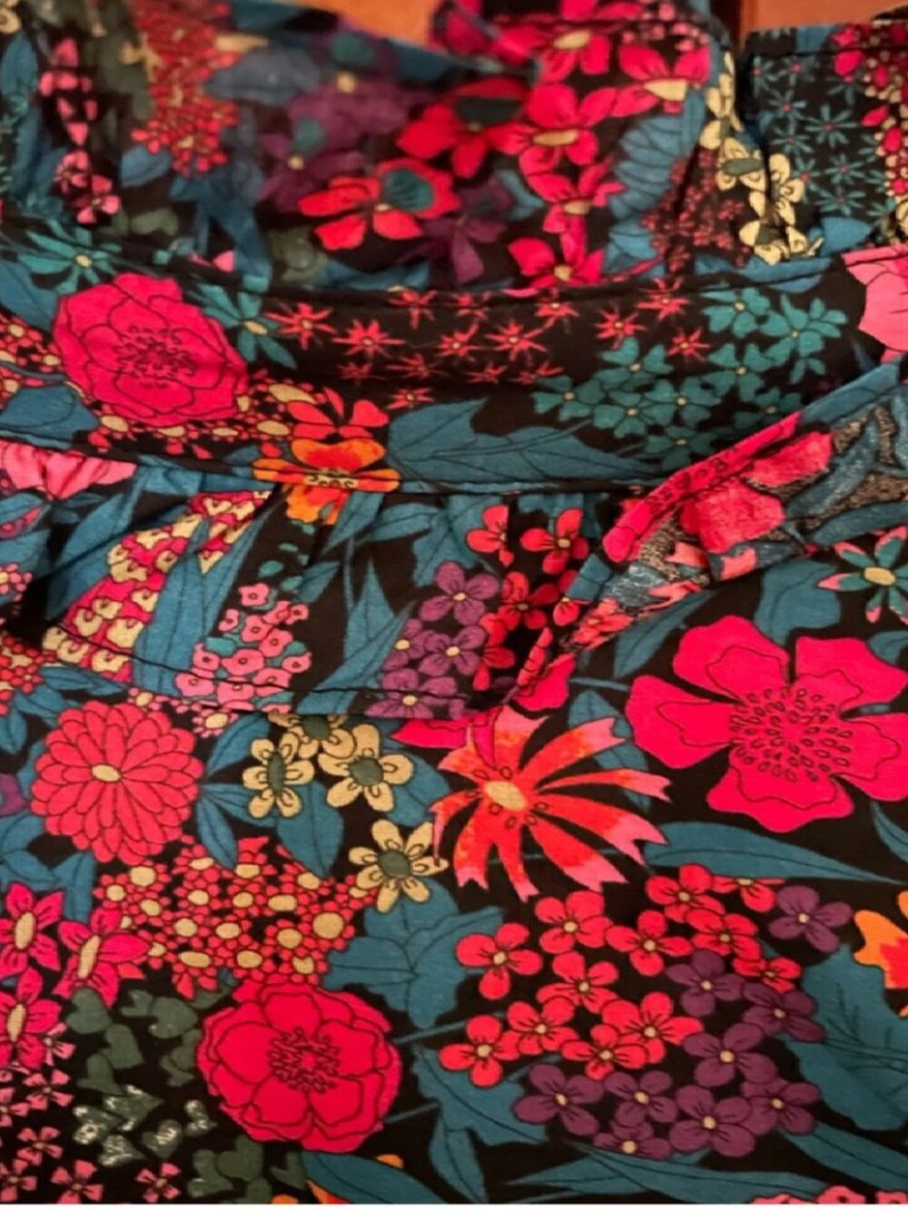 J CREW Sz XXS RARE Liberty Art Fabrics Floral Print Blouse $110+ - Picture 3 of 6